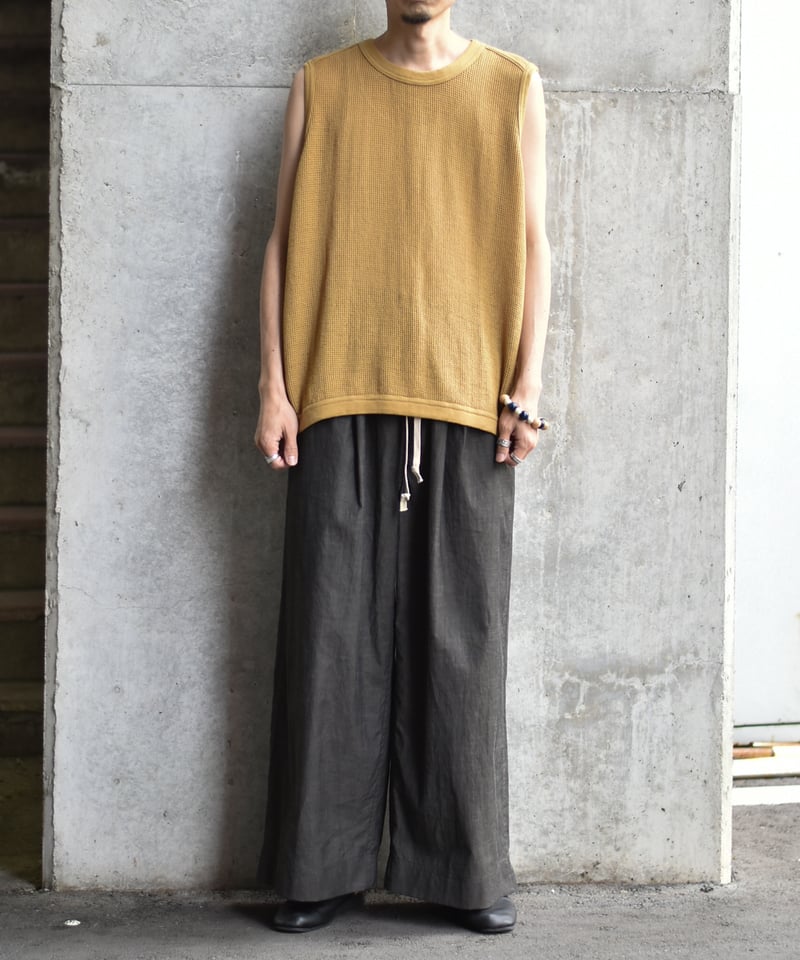 O project SLEEVELESS TEE / COTTON MESH | 45do｜
