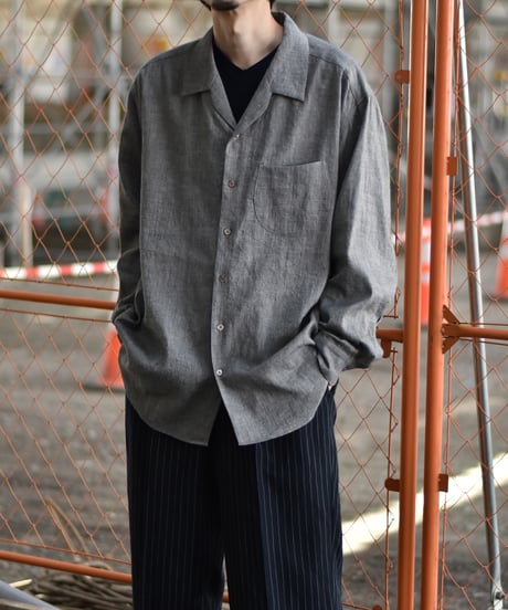 Gorsch the merry coachman  Yak Mixed L/C Wide Silhouette Open Collar Shirt
