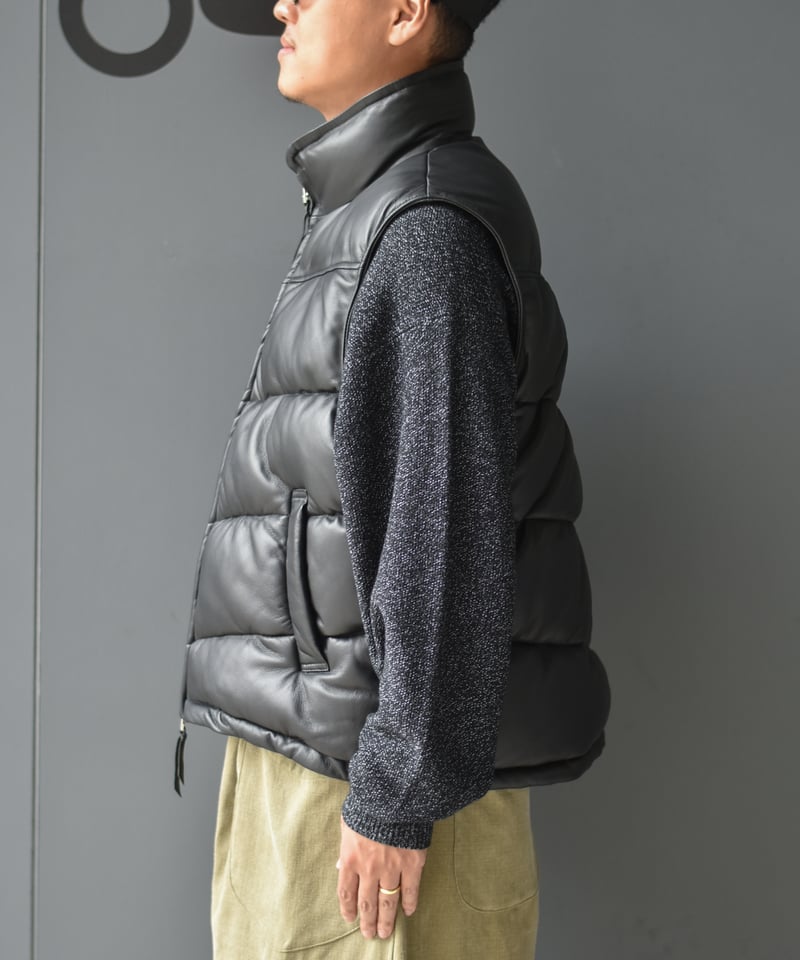 CCU PADDING VEST sheep skin | 45do｜ULTERIOR・ref