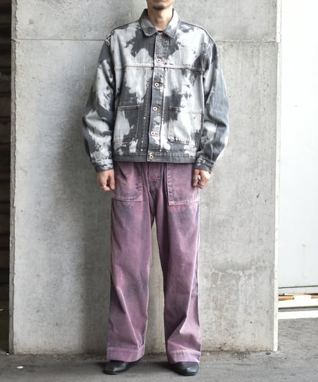 【LAST1】Willow Pants P-012 BLK bleach