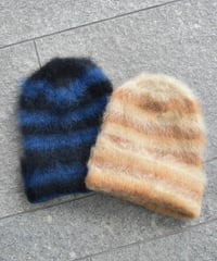 Indietro Association Mohair Border Knit Cap