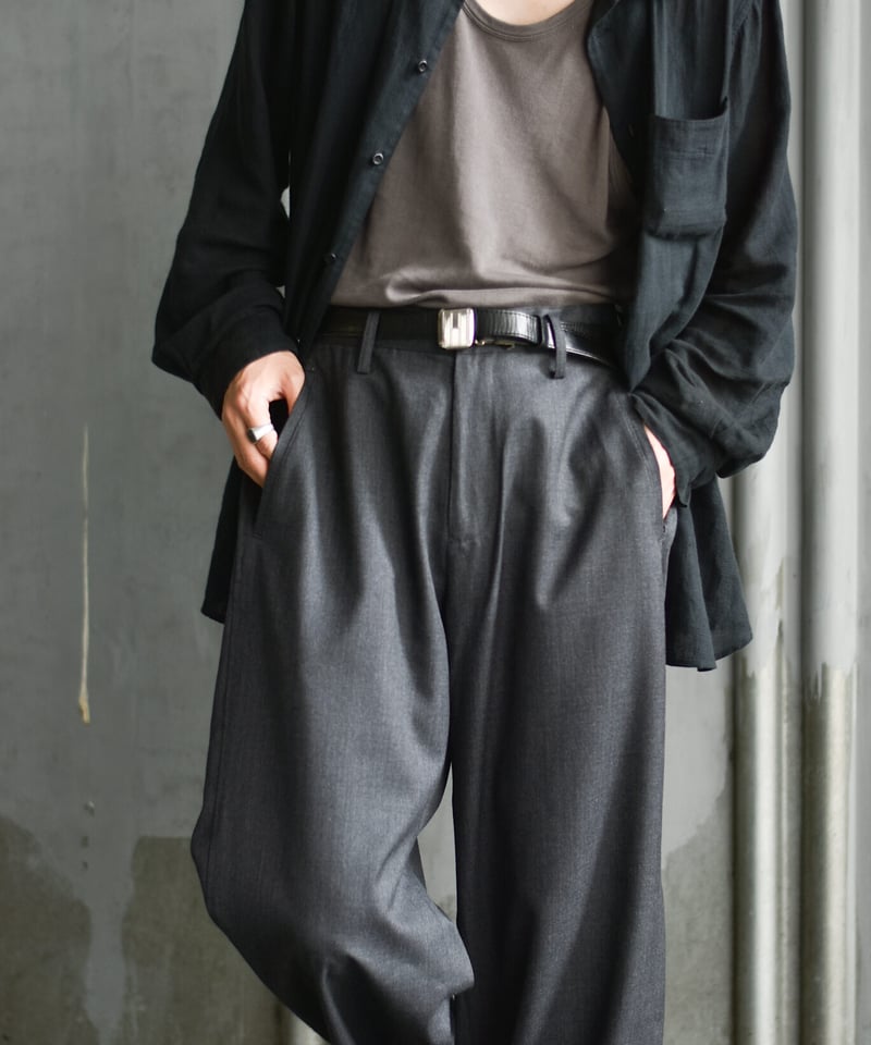 nakedgauge WOOL GABARDINE ASHLEY SLACKS | 45do