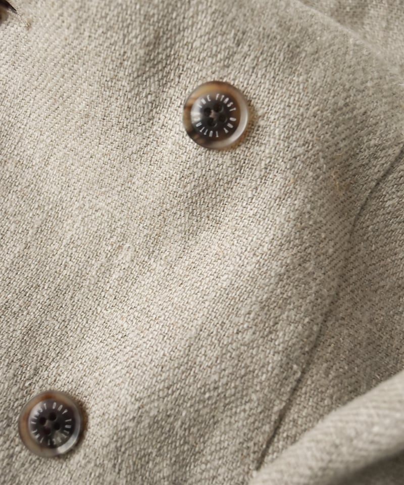 TUITACI HEAVY LINEN DOUBLE JACKET | 45do｜refome