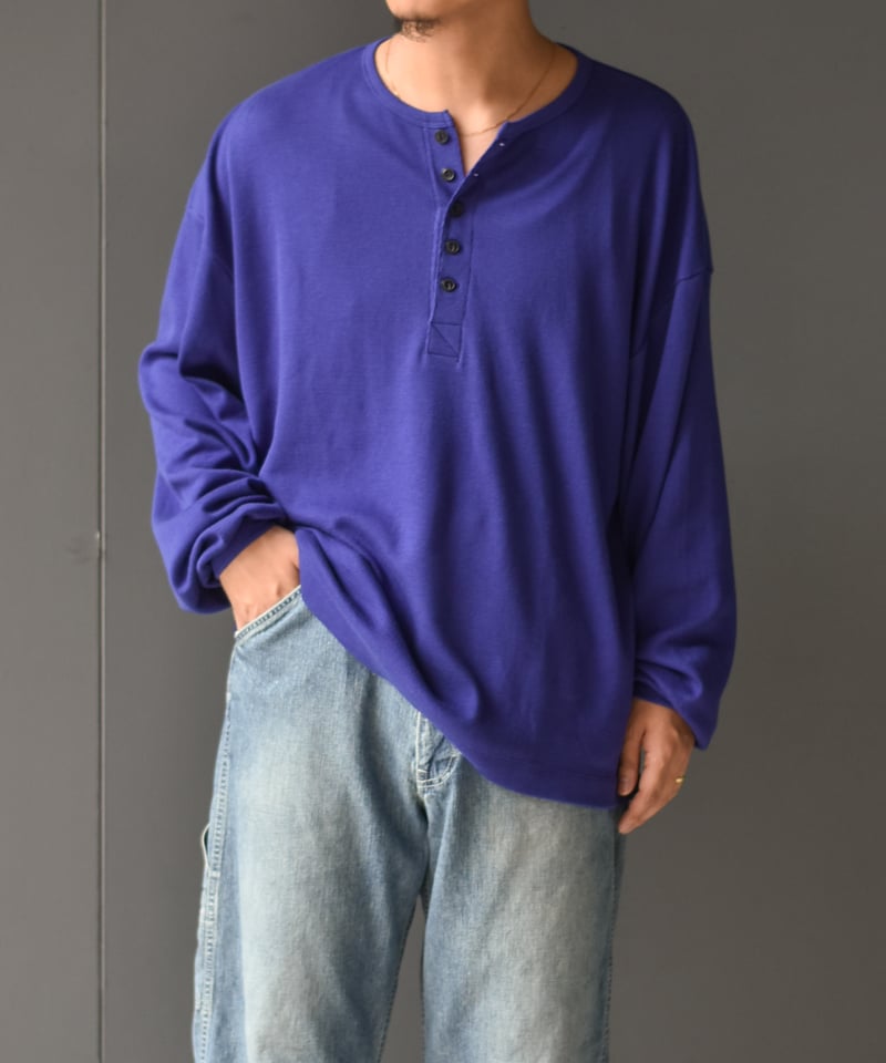 トップス ULTERIOR C/CASH HONEYCOMB HENLEY-NECK C/CASH HONEYCOMB HENLEY-NECK TOP - ULTERIOR – C THE C