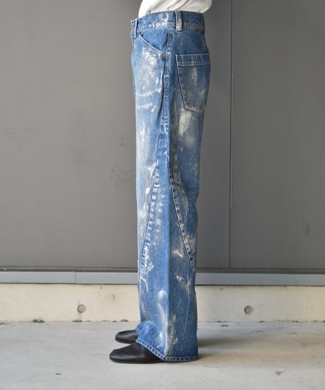 encode PROTOTYPE 3D JEANS  SILVER PAINTING