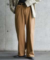【LAST1】nakedgauge  COTTON×LINEN PIGMENT DYED ASHLEY PANTS