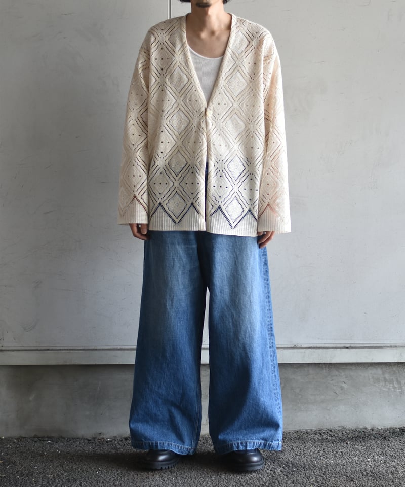 DISCOVERED カーディガン superNova. V neck cardigan - Diamond raschel la