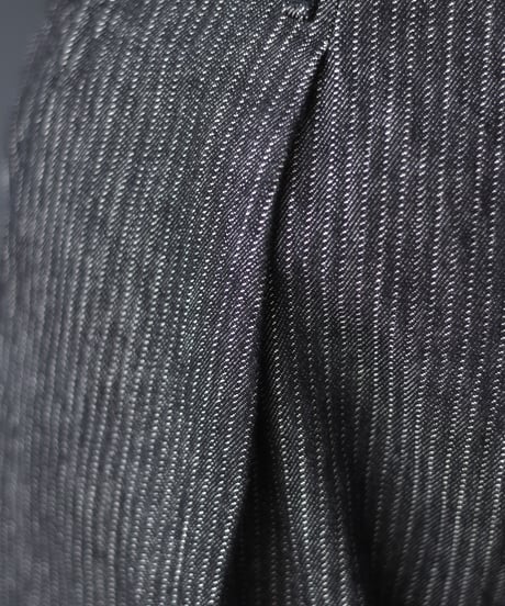 saby TUCK-BAGGY TYPE 2 - Stripe Denim One Wash -