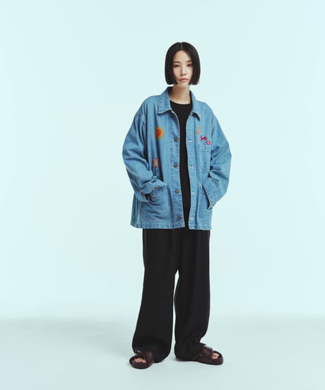 【LAST1】superNova. Embroidered coverall jacket - 9.5oz denim