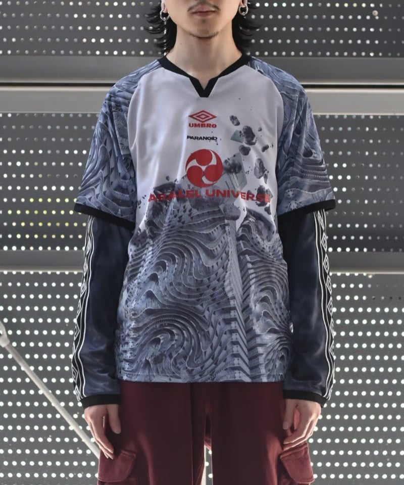 PARANOID×UMBRO】OVERLAP L/S GAME SHIRT | 45do PARANOID×UMBRO】OVERLAP L/S GAME SHIRT | 45do