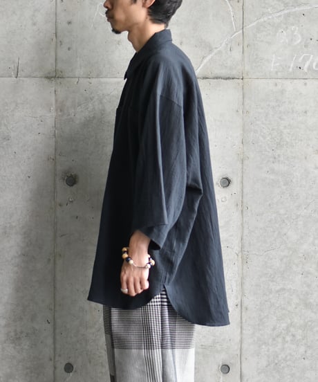 O project  OVERSIZED SHORT SLEEVE SHIRTS/FINE STRIP