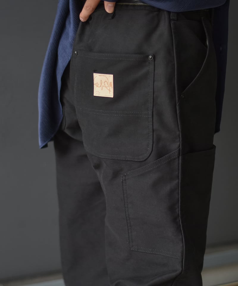 Willow Pants P-034 BLK-moleskin | 45do｜refomed・