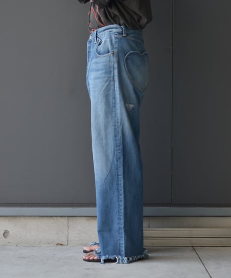 【LAST1】RICE NINE TEN LOVELY FADED JEANS