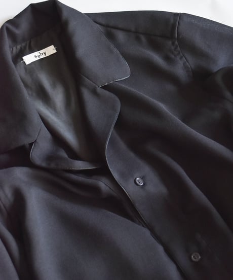 saby PULL OVER LAPEL SHIRTS - Bishu Japan Polyester Wool Viyella FAB-