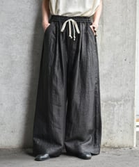 【LAST1】O project EASY WIDE PANTS/SPECIAL WRINKLE SILK