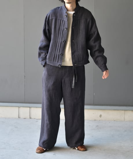 NEZU YOHIN TEN リネンJQショートワークブルゾン