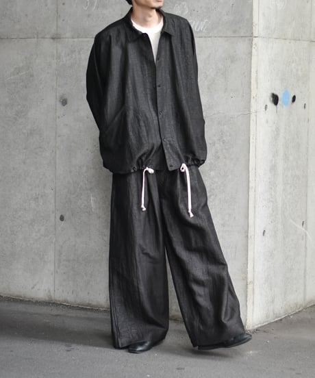 【LAST1】O project EASY WIDE PANTS/SPECIAL WRINKLE SILK