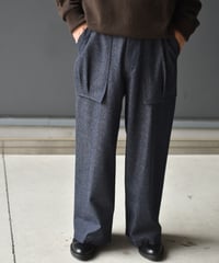 【LAST1】NEZU YOHIN TEN ウールコットンワークパンツ