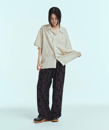 superNova. Aloha shirt - Big flowers embroidery
