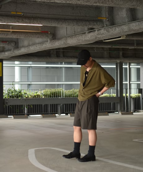 ULTERIOR  SUPER FINE WOOL TROPICAL DRAWSTRING SHORTS