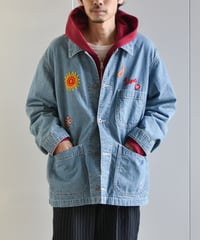 【LAST1】superNova. Embroidered coverall jacket - 9.5oz denim