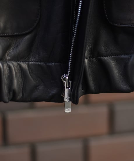 superNova. Leather flight jacket - Horsehide / Black