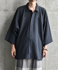 O project  OVERSIZED SHORT SLEEVE SHIRTS/FINE STRIP