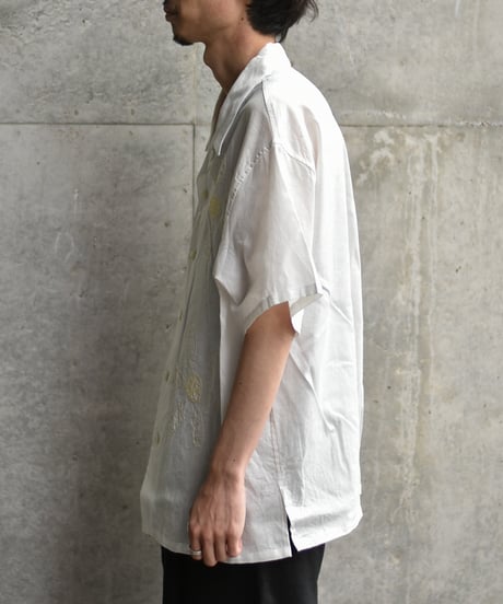【LAST1】superNova. Aloha shirt - Big flowers embroidery