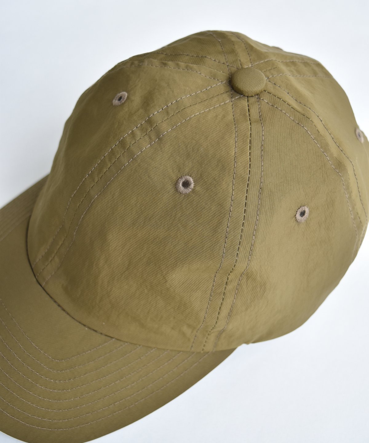 ULTERIOR WASHED NYLON KERSEY 6 PANELED CAP Ex f