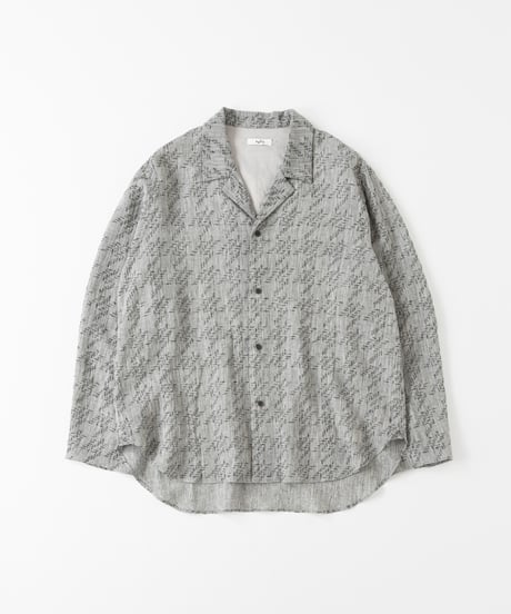 saby LAPEL SHIRTS - Bishu Japan Cotton Linen Jacquard FAB -