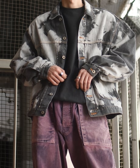 【LAST1】Willow Pants P-012 BLK bleach