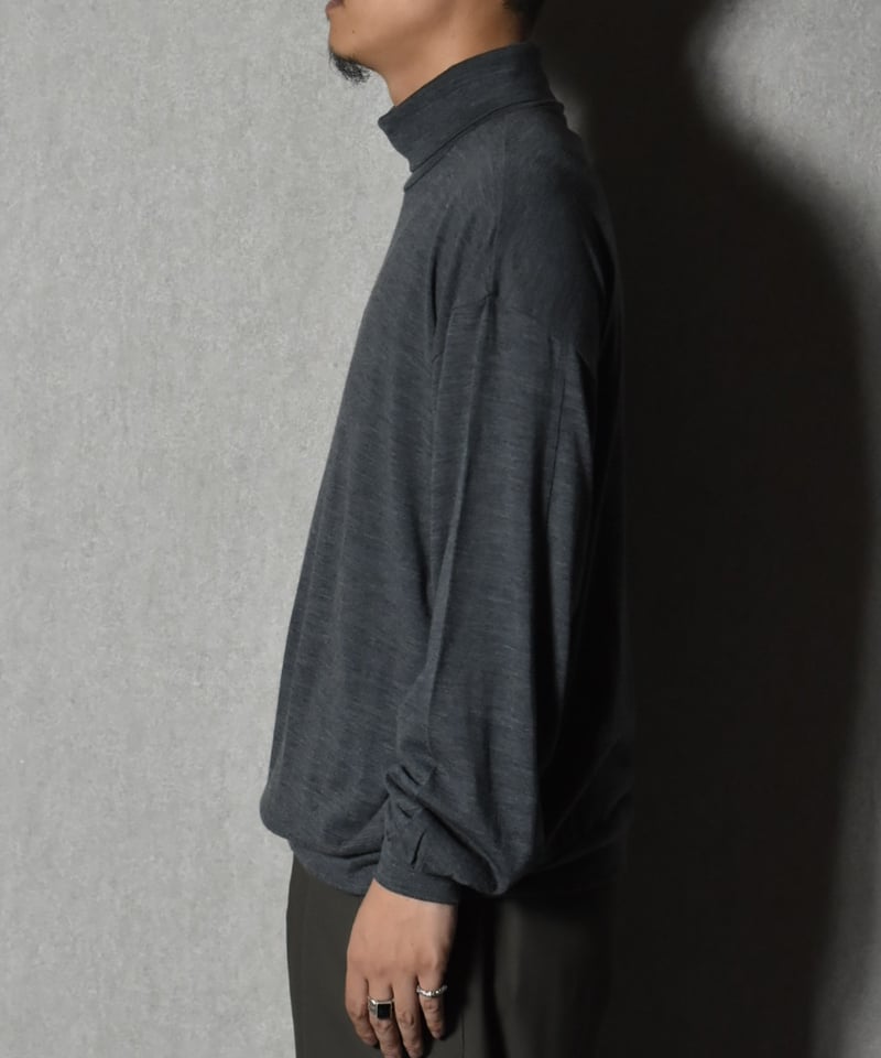 ULTERIOR SUPER FINE WOOL COTTON TURTLE-NECK TO