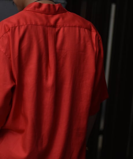 【LAST1】ULTERIOR  RAYON LINEN TWILL HALF-ZIP SHIRT