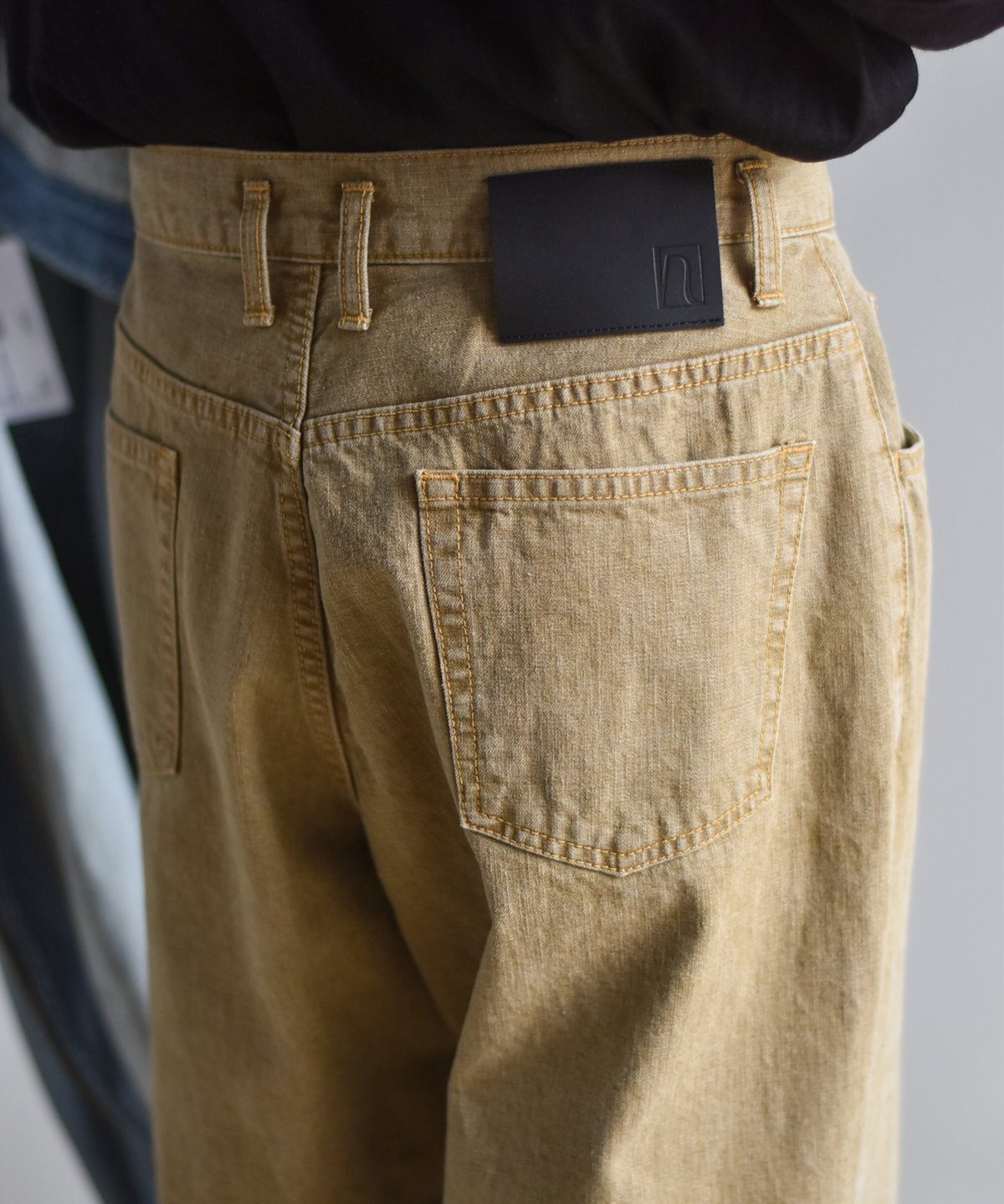 美品 argue Zimbabwe cotton denim pants 1 LAST1】nakedgauge ZIMBABWE COTTON DENIM ASHLEY