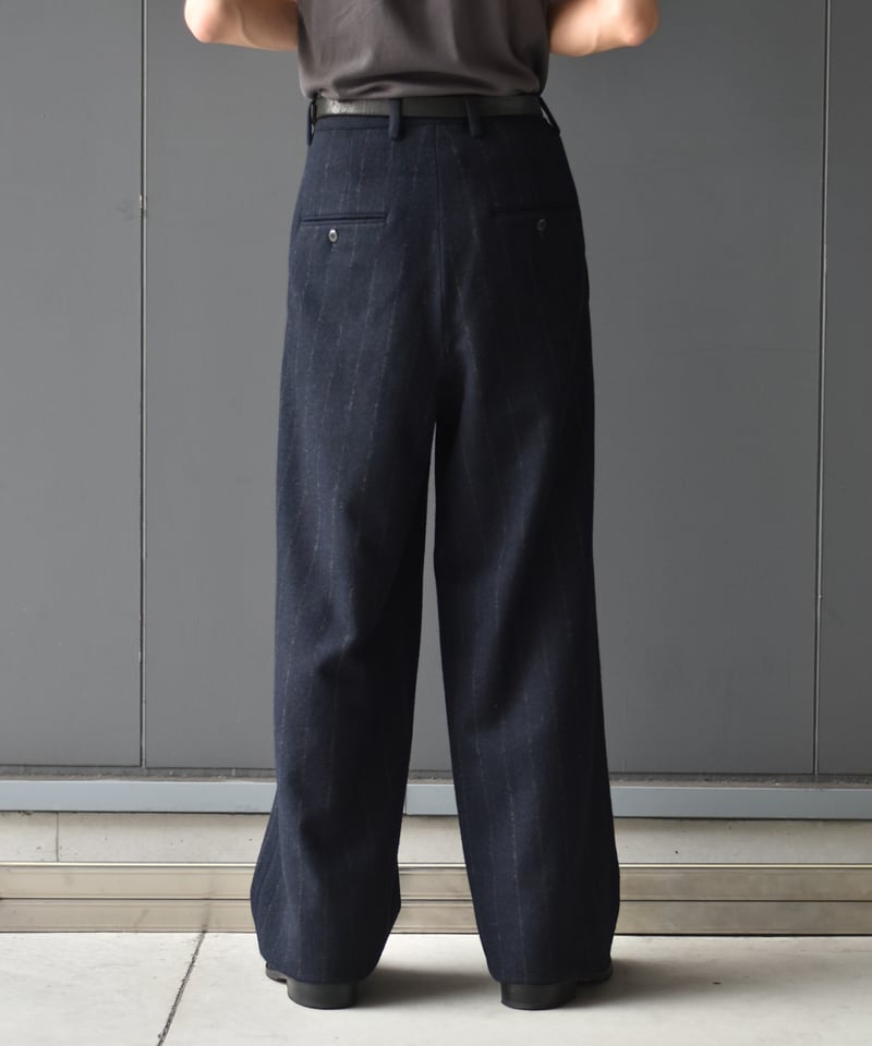 パンツ 25ss m's blaque TUCKED BAGGY PANTS 38 パンツ 25ss m's