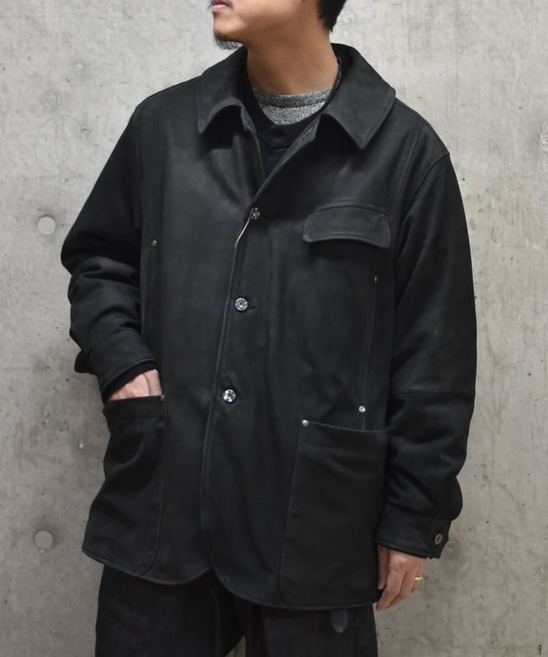CCU WORK JACKET - COW NUBUCK | 45do｜ULTERIOR・re