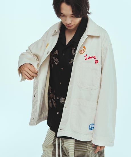 superNova. Embroidered coverall jacket -  Duck canvas