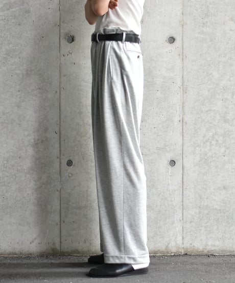 saby TWO TUCK TROUSER - Recycled Fiber Jersey FAB -