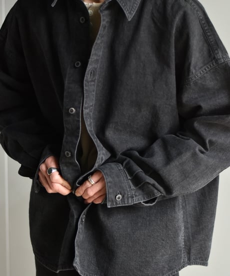nakedgauge ZIMBABWE COTTON DENM OVERSIZED S-BLOLSON