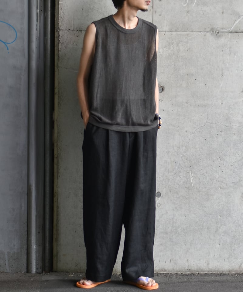 O project SLEEVELESS TEE / COTTON MESH | 45do｜