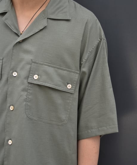 【LAST1】ULTERIOR  SILKY SOFT TWILL O/C SHIRT