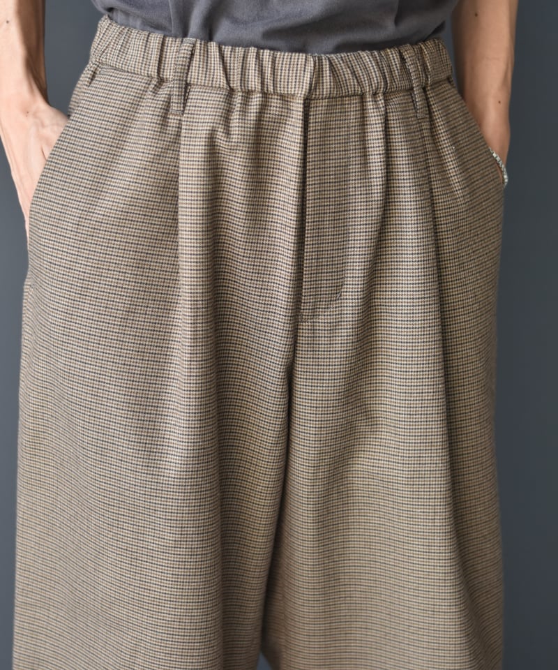 パンツ NEAT WOOL WIDE PANTS Gun Club Check NEAT WOOL WIDE PANTS Gun Club Check