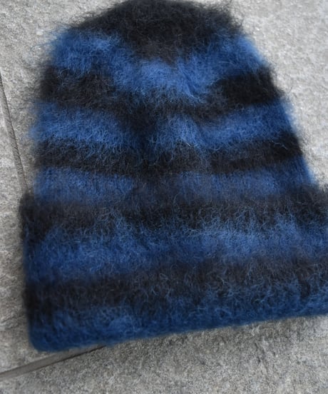 Indietro Association Mohair Border Knit Cap