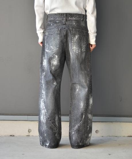 encode PROTOTYPE 3D JEANS - SILVER PAINTING