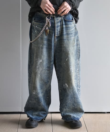 refomed FRESH MAN DENIM WIDE PANTS "PAINT"
