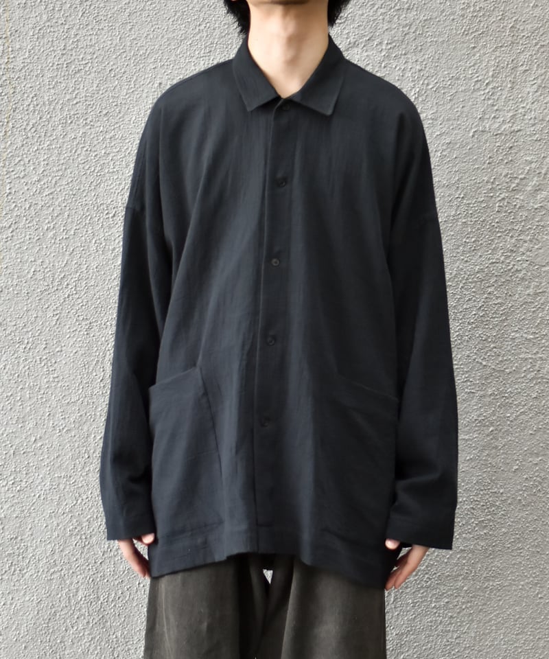 O project WIDE FIT SHIRT/WASHED PANAMA COTTON