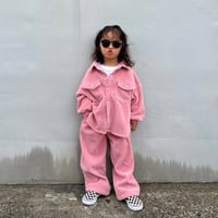 予約販売 pink corduroy setup