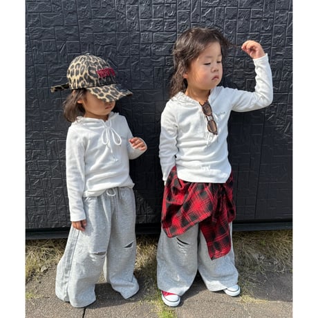 【一部即納】distressed sweat pants