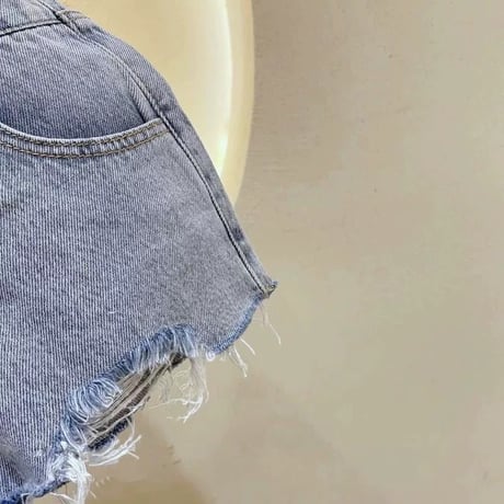 【即納】denim short pants