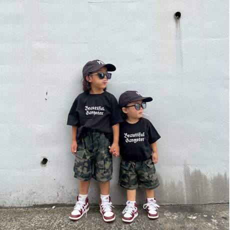 【即納】camouflage half pants